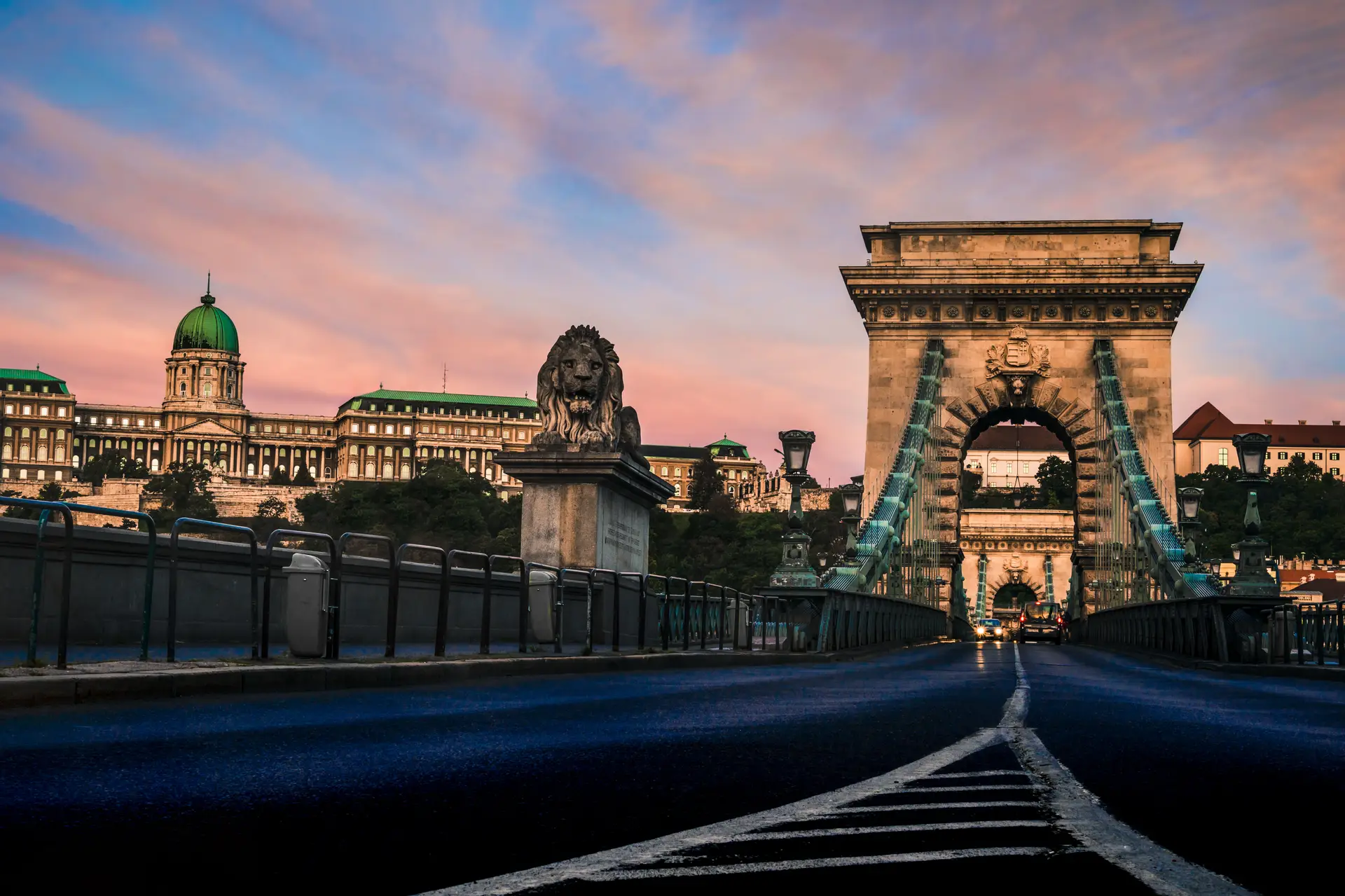 Chain Bridge sunset